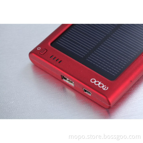New product portable 3000mAh solar power bank for iPhone Sumsang
